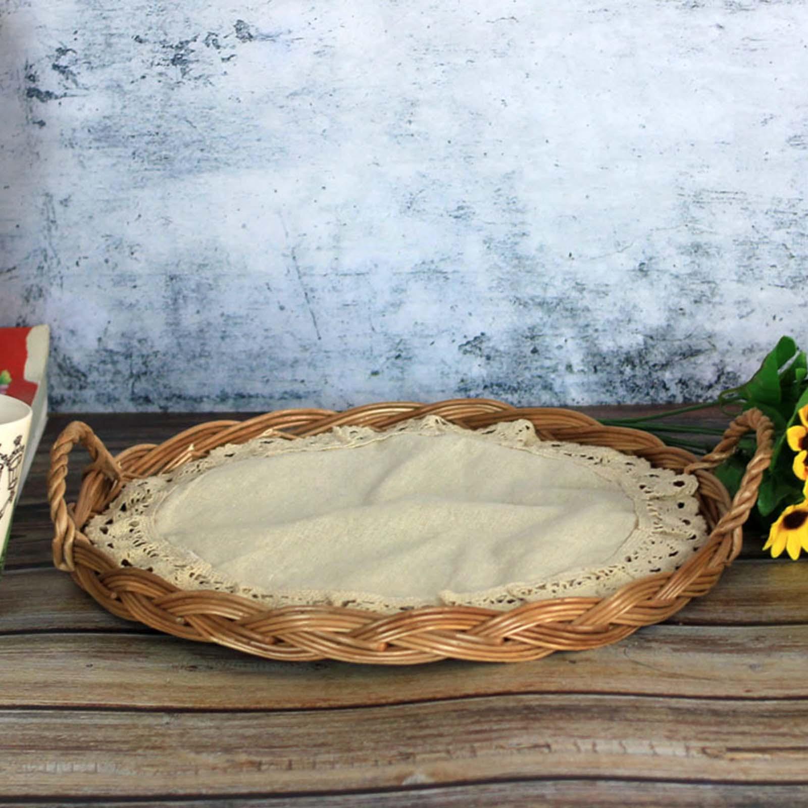 Rattan Tray Handle - Pokrywka na jedzenie i taca do