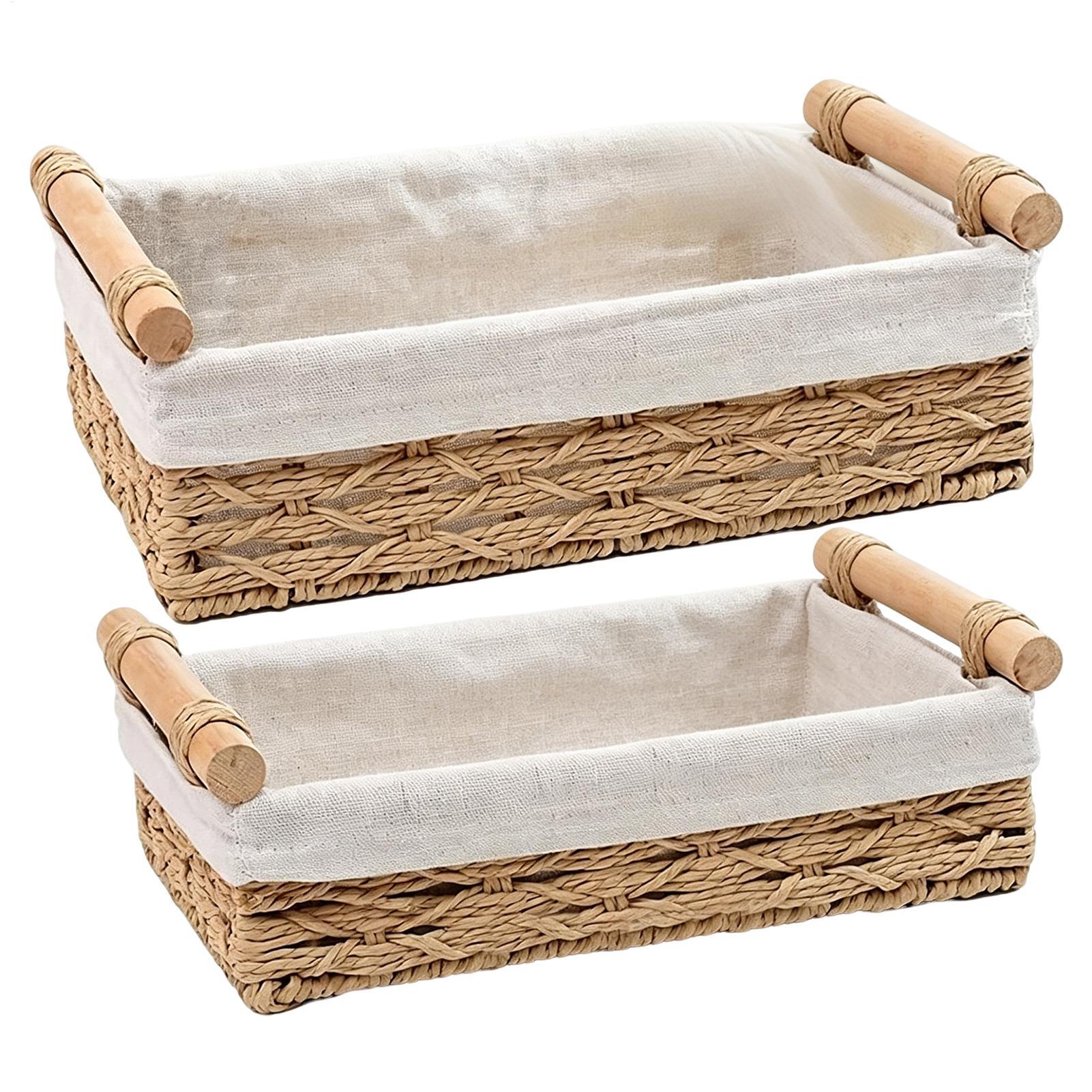 Rattan Tray Handle - Kosz do przechowywania z uchwytami i