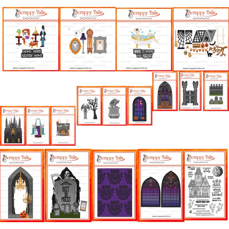 Interior Design Paper - Wykrojniki i stemple metalowe na Halloween