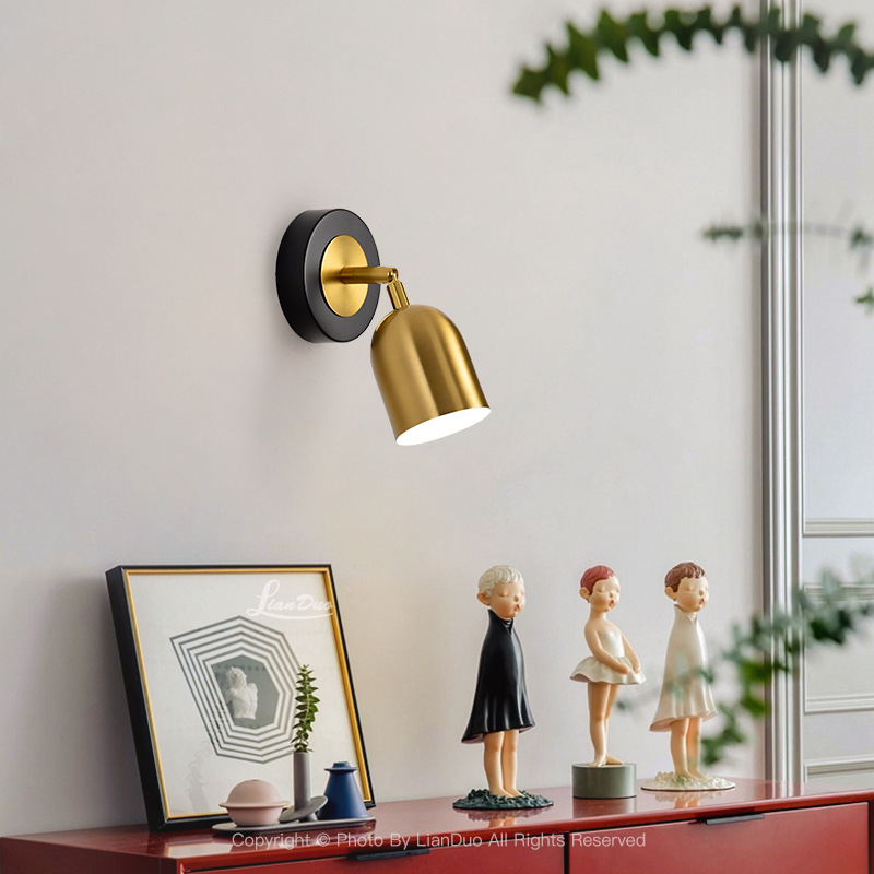 Interior Design Years Of Study - Nowoczesna obrotowa lampa ścienna LED z