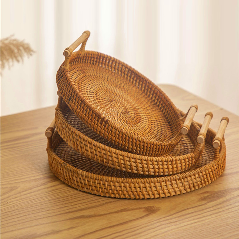 Rattan Tray Handle - Rattanowy pasek z uchwytem Kosz do