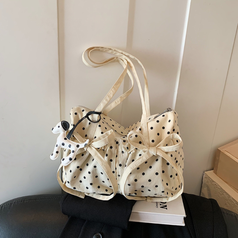 Interior Design Women - Nowa Modna Torba Tote w Kropki