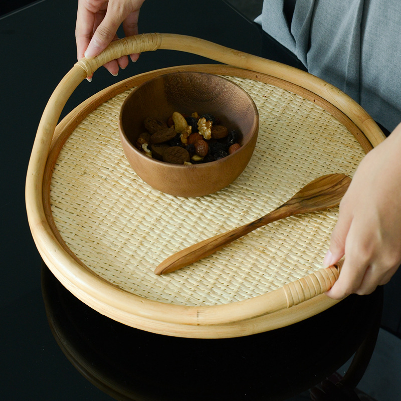 Taca z naturalnego rattanu, oz – Rattan Tray Handle recenzja i cena