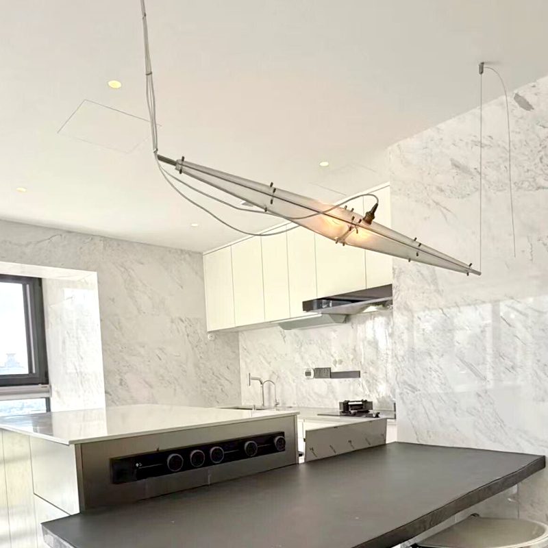 Szklany żyrandol LED, minimali – Interior Design Years Of Study recenzja i cena