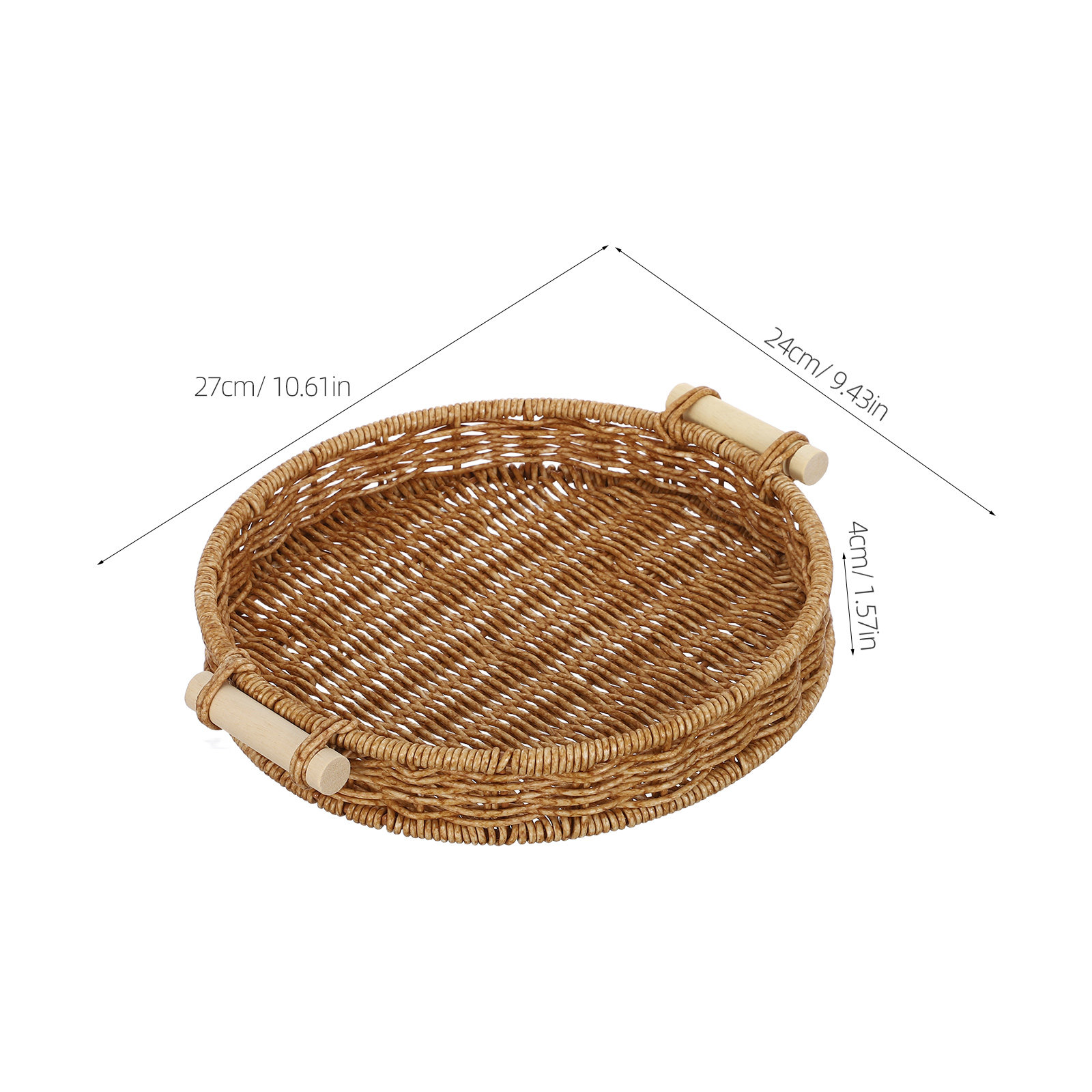 Kosz na chleb z imitacji ratta – Rattan Tray Handle recenzja i cena