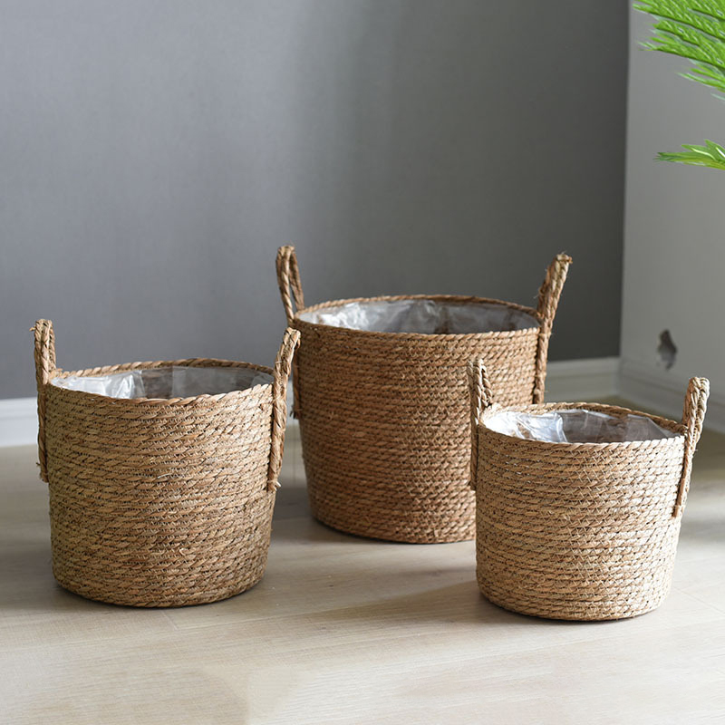 1 szt. Ręcznie plecione kosze  – Rattan Tray Handle recenzja i cena