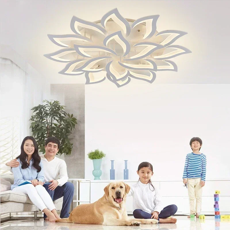 Designerski żyrandol LED z pła – Interior Design Living Room And Kitchen recenzja i cena