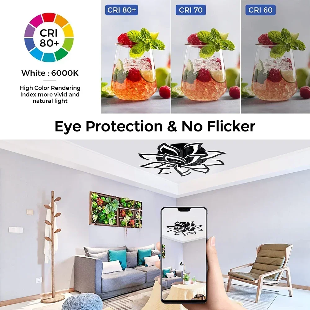 Designerski żyrandol LED z pła – Interior Design Living Room And Kitchen recenzja i cena