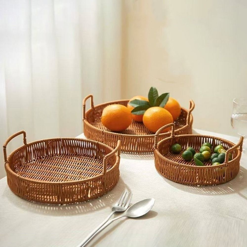 Duży kosz do przechowywania z  – Rattan Tray Handle recenzja i cena