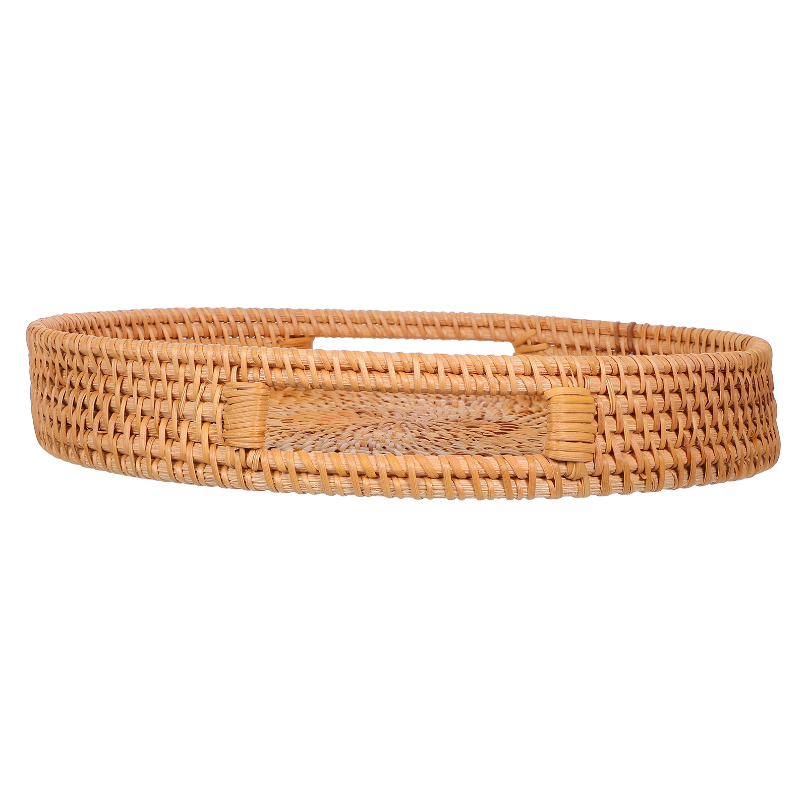 Okrągła taca z rattanu, ręczni – Rattan Tray Handle recenzja i cena