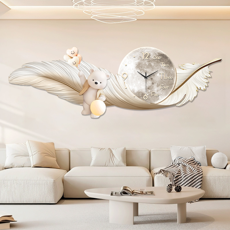 Luksusowy Duży Zegar Ścienny T – Interior Design Living Room And Kitchen recenzja i cena