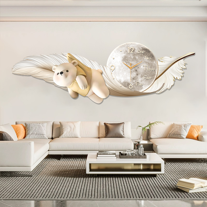 Luksusowy Duży Zegar Ścienny T – Interior Design Living Room And Kitchen recenzja i cena