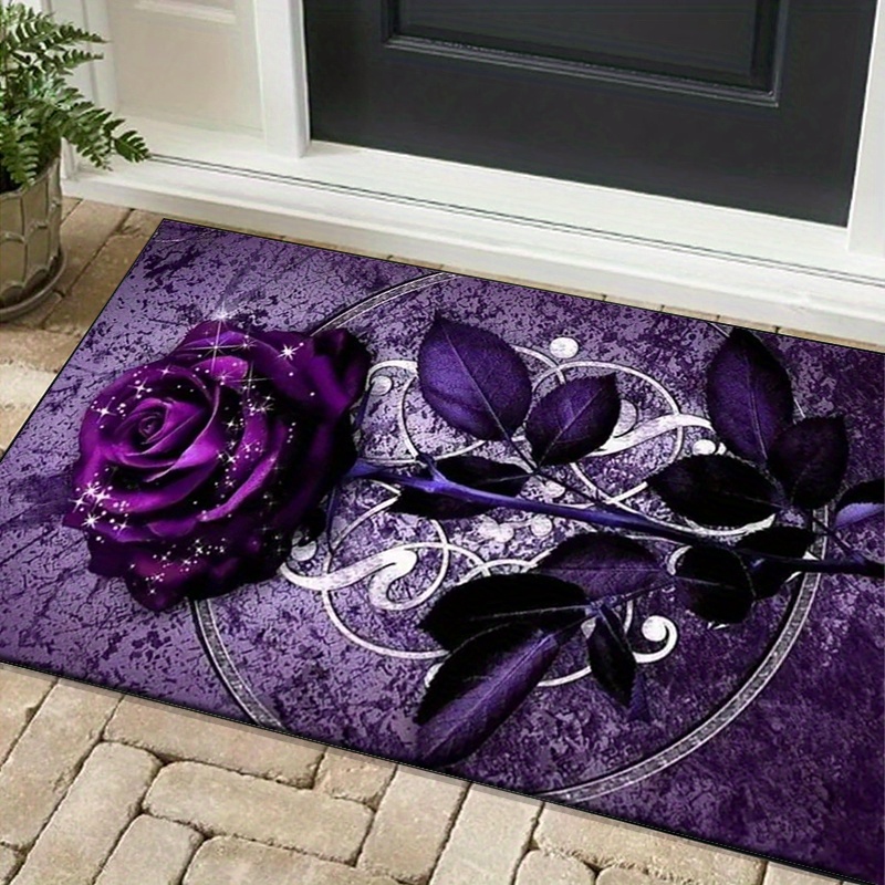 Dywan z fioletowymi liśćmi do  – Interior Design Luxury Living Room recenzja i cena