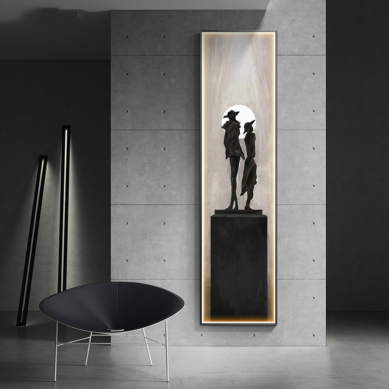 Nowoczesna abstrakcyjna lampa  – Interior Design Living Room And Kitchen recenzja i cena