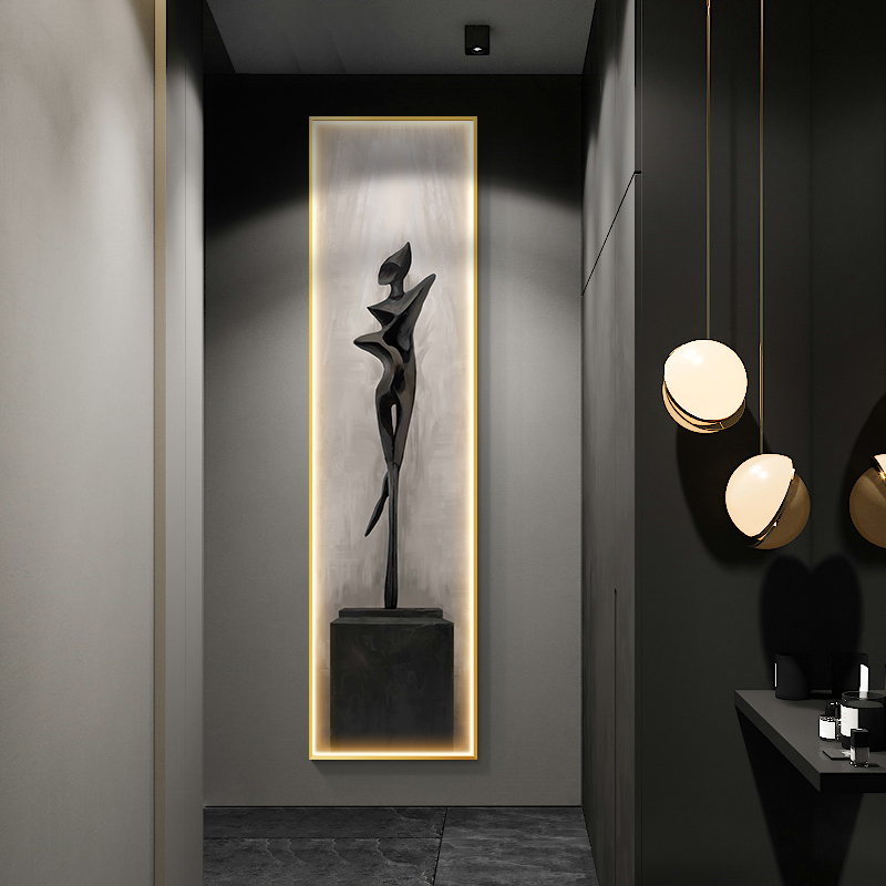 Nowoczesna abstrakcyjna lampa  – Interior Design Living Room And Kitchen recenzja i cena