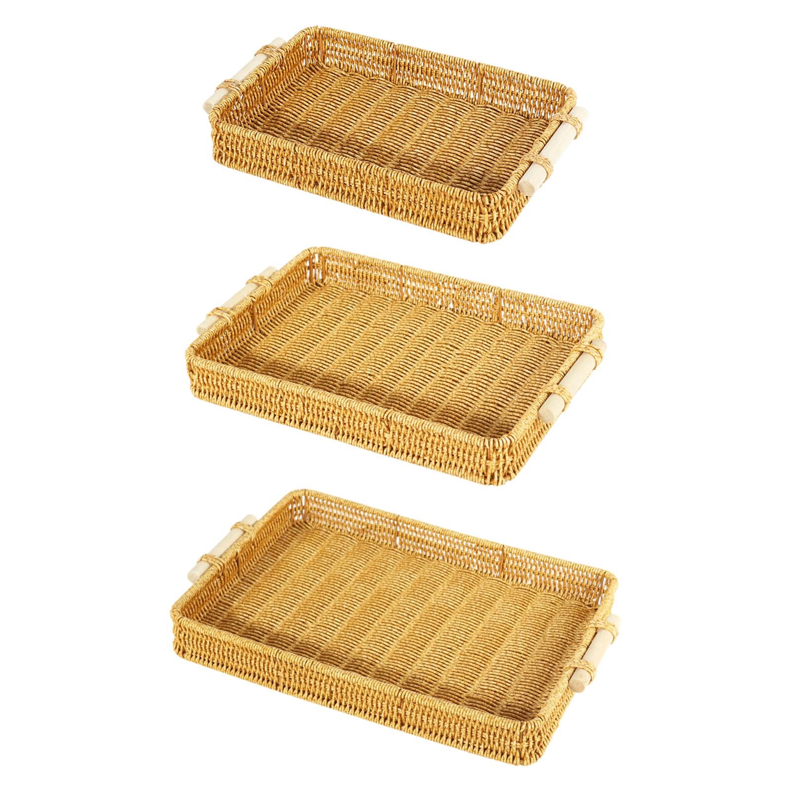 Imitacja rattanowego kosza z u – Rattan Tray Handle recenzja i cena