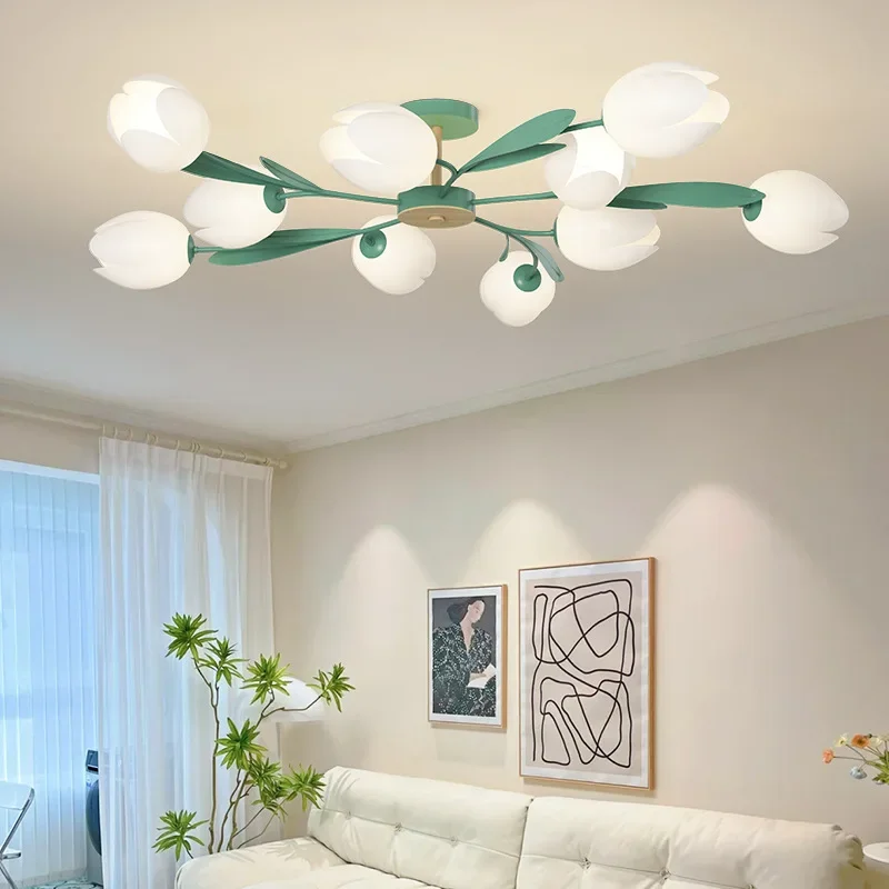 Żyrandole z motywem kwiatowym, – Interior Design Living Room And Kitchen recenzja i cena