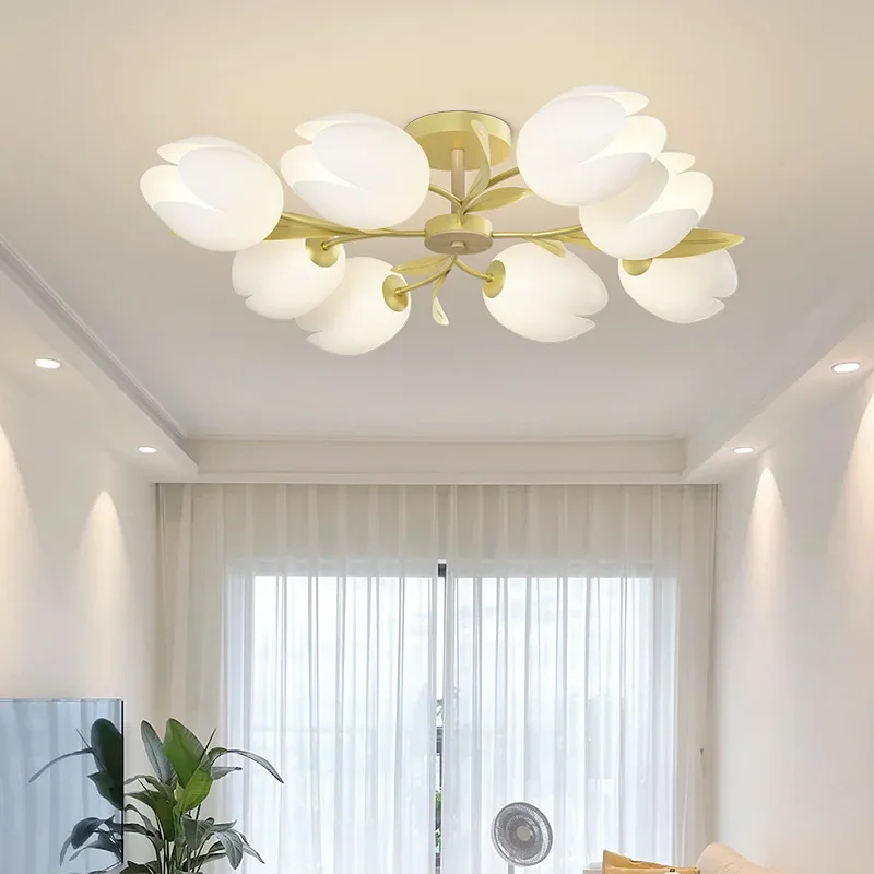 Żyrandole z motywem kwiatowym, – Interior Design Living Room And Kitchen recenzja i cena