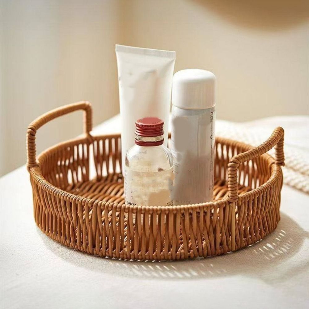 Duży kosz do przechowywania z  – Rattan Tray Handle recenzja i cena